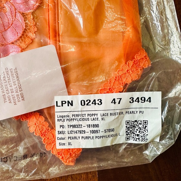 Savage X Fenty Perfect Poppies Lace Bustier - Picture 11 of 12